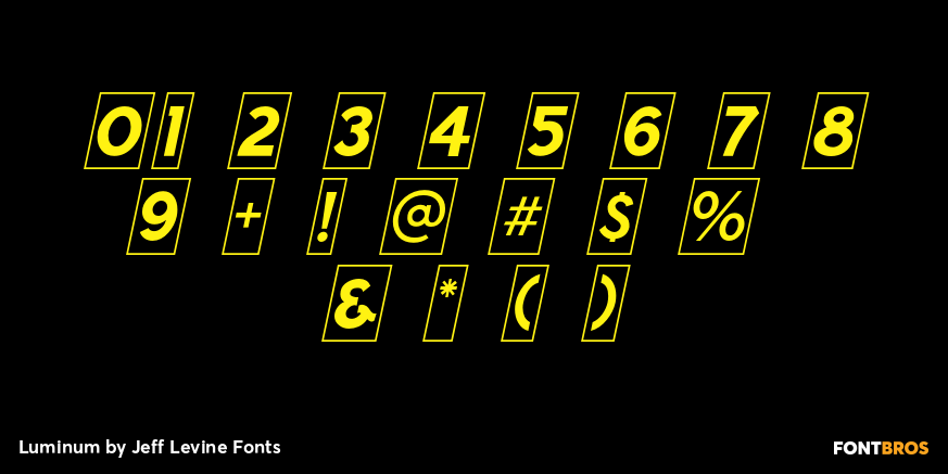 Luminum Font Poster #4