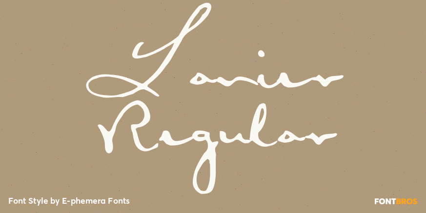 Lanier Regular Poster