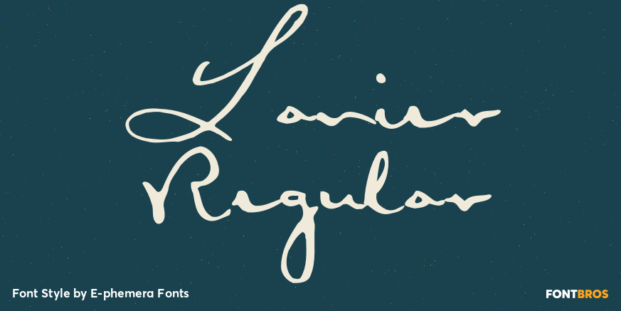 Lanier Regular Poster