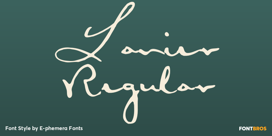 Lanier Regular Poster