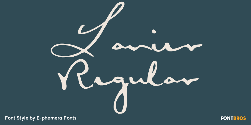 Lanier Regular Poster