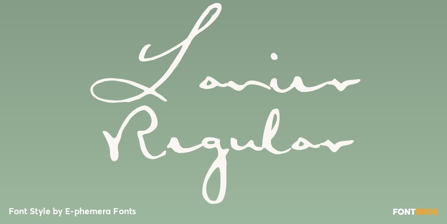 Lanier Regular Poster