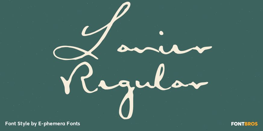 Lanier Regular Poster