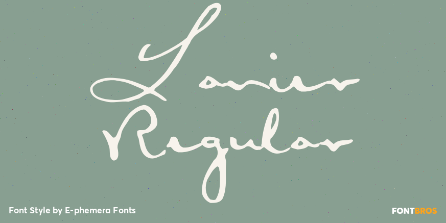 Lanier Regular Poster