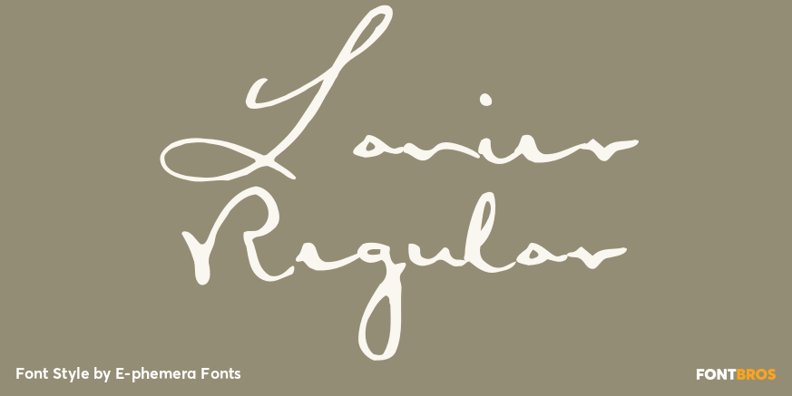 Lanier Regular Poster