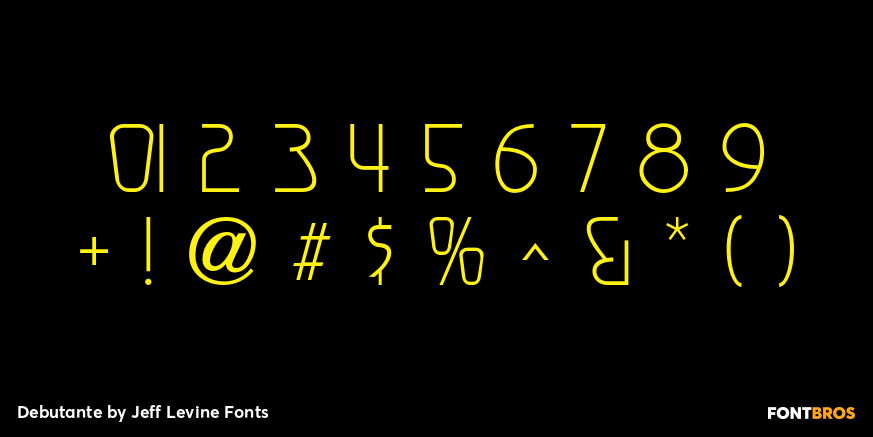 Debutante Font Poster #4