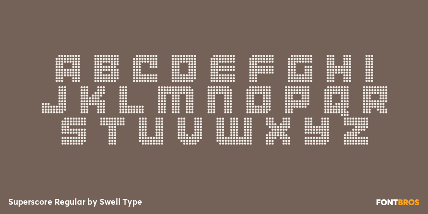 Superscore Regular Font Poster #2