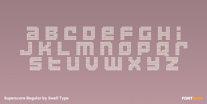 Superscore Regular Font Poster #3