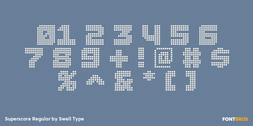 Superscore Regular Font Poster #4