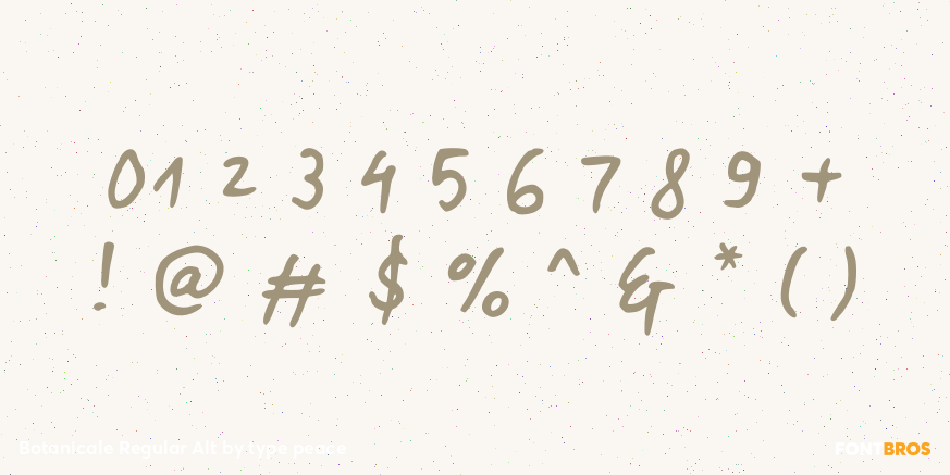 Botanicale Regular Alt Font Poster #4