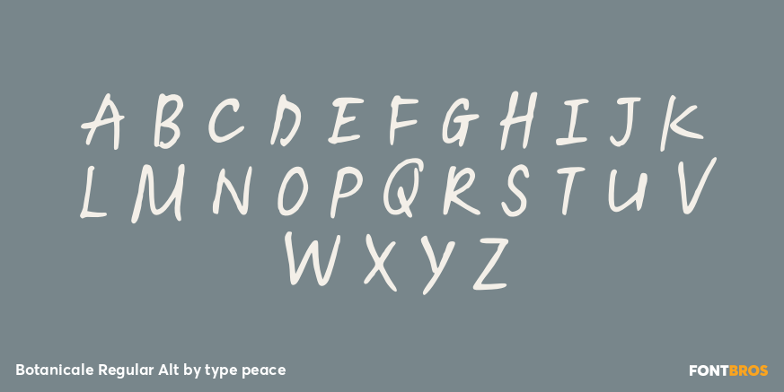 Botanicale Regular Alt Font Poster #2