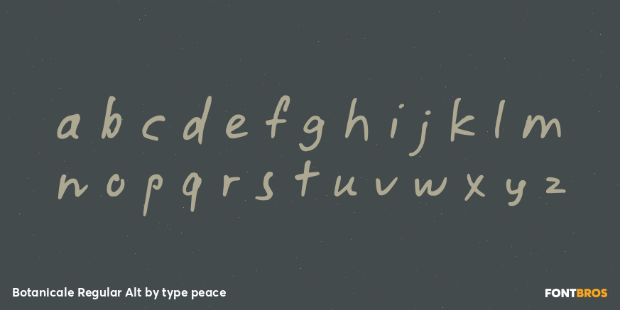 Botanicale Regular Alt Font Poster #3