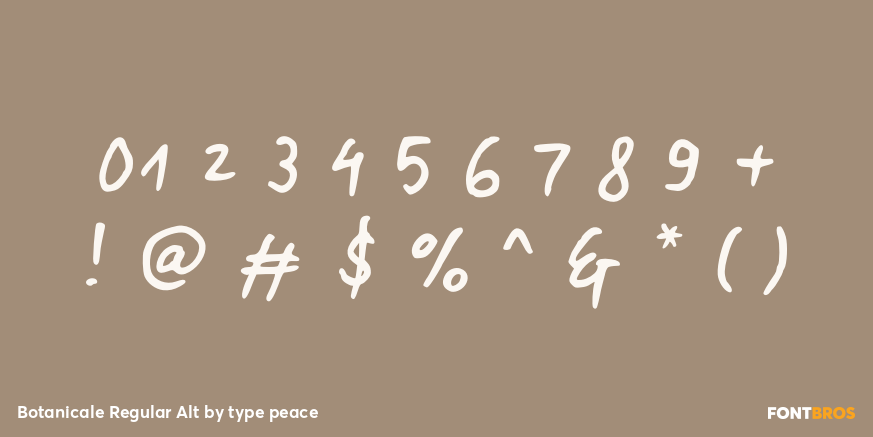 Botanicale Regular Alt Font Poster #4