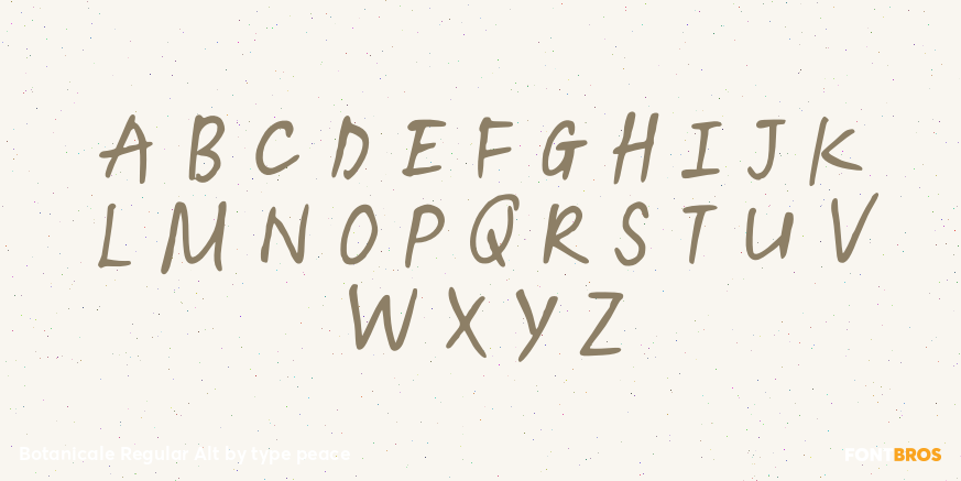 Botanicale Regular Alt Font Poster #2