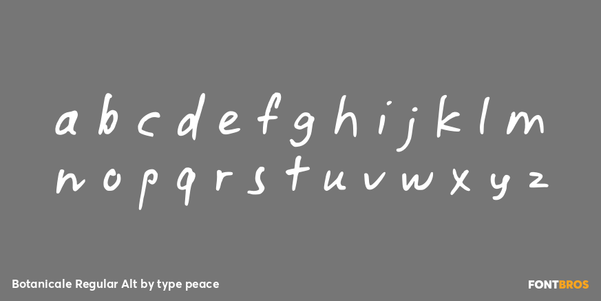 Botanicale Regular Alt Font Poster #3