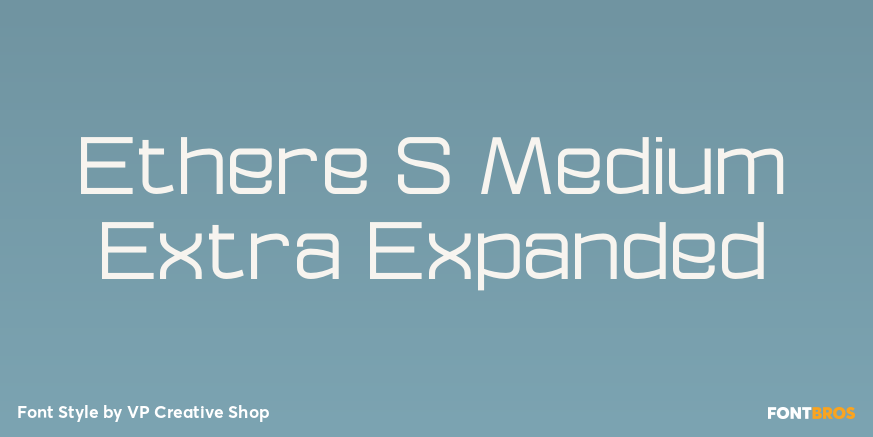 Ethere S Medium Extra Expanded Font Poster #1