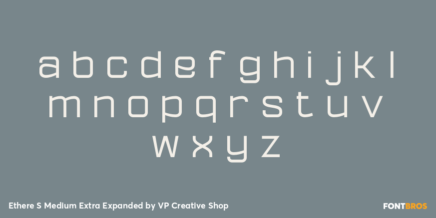Ethere S Medium Extra Expanded Font Poster #3