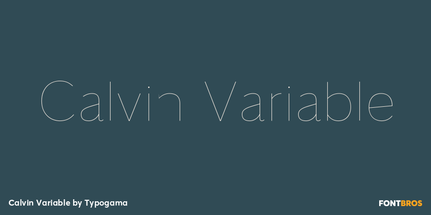 Calvin Variable Font Poster #1