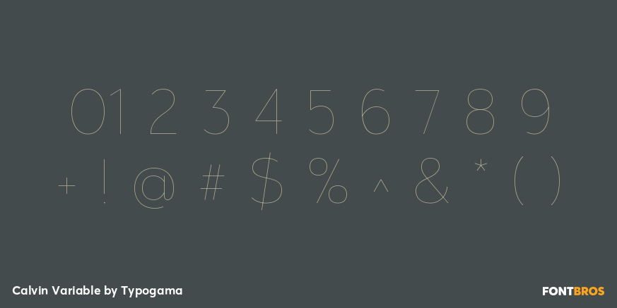 Calvin Variable Font Poster #4