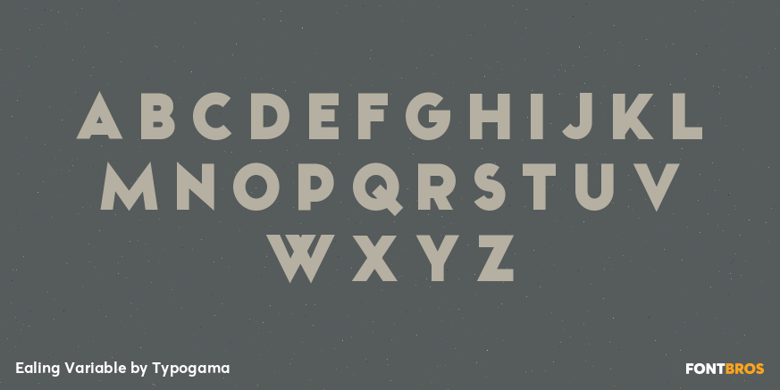 Ealing Variable Font Poster #2