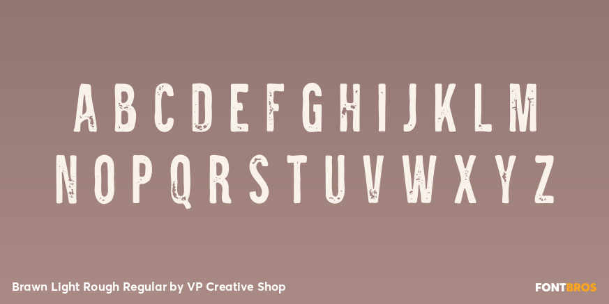 Brawn Light Rough Regular Font Poster #2