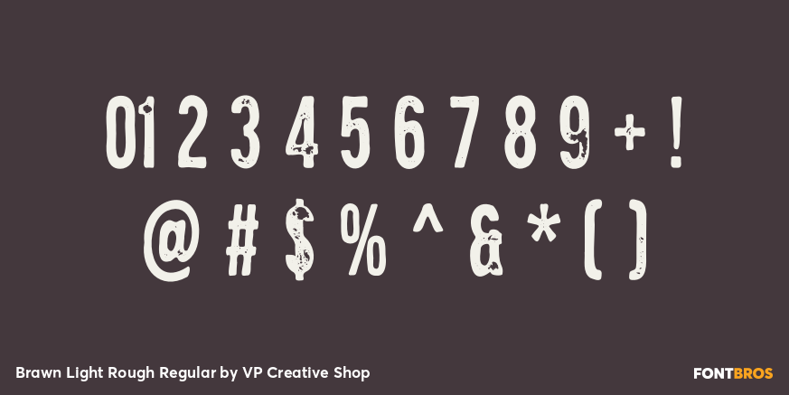 Brawn Light Rough Regular Font Poster #4