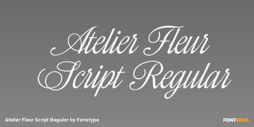 Atelier Fleur Script Regular Poster