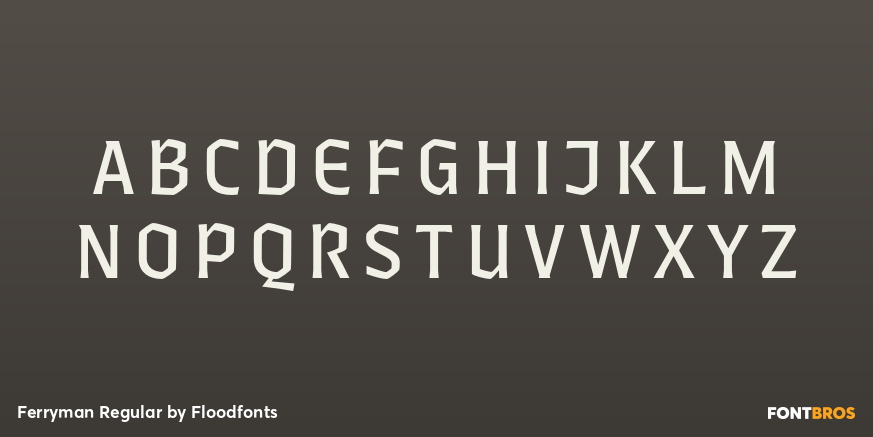Ferryman Regular Font Poster #2
