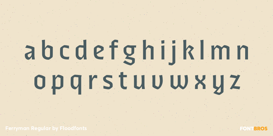 Ferryman Regular Font Poster #3