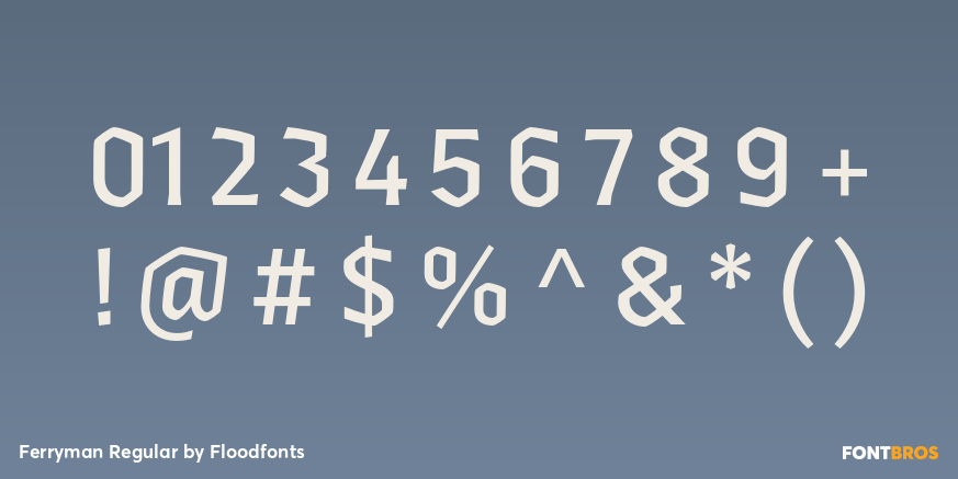 Ferryman Regular Font Poster #4