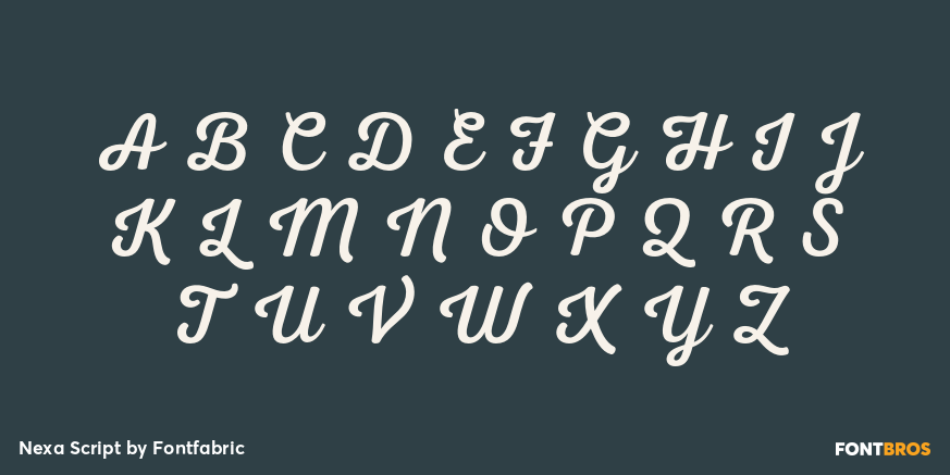 Nexa Script Font Poster #1