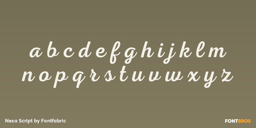 Nexa Script Font Poster #1
