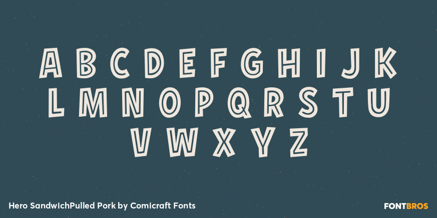 Hero SandwichPulled Pork Font Poster #2