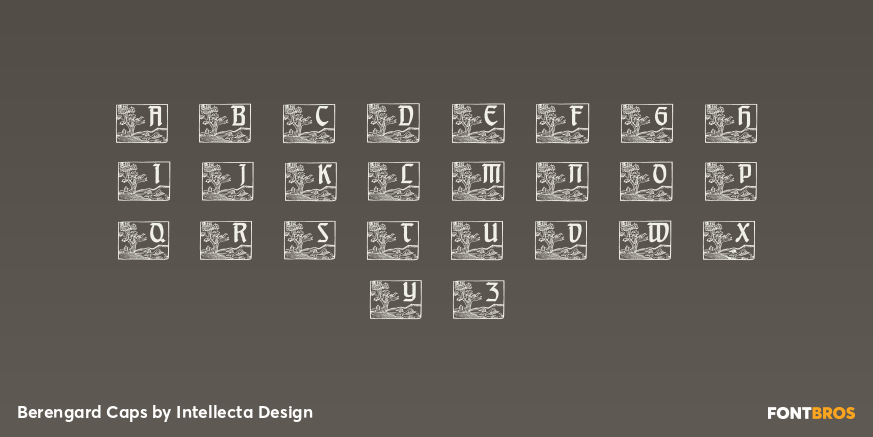Berengard Caps Font Poster #1