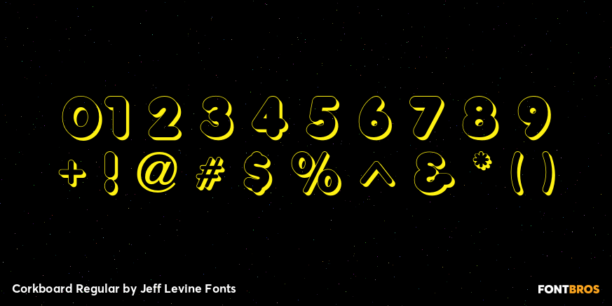 Corkboard Regular Font Poster #4