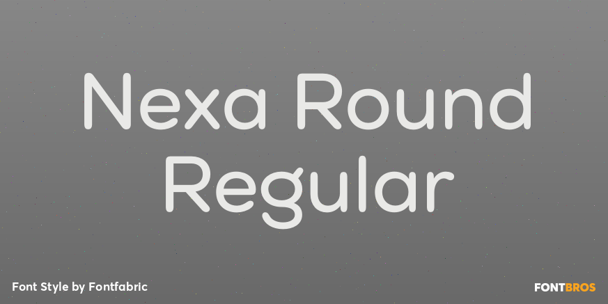 Nexa Round Regular Font Poster #1