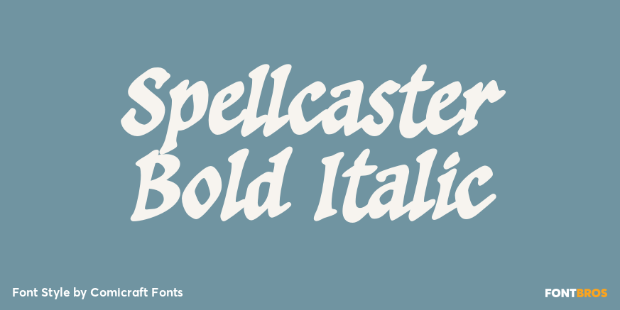 Spellcaster Bold Italic Poster