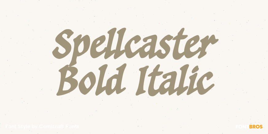 Spellcaster Bold Italic Poster