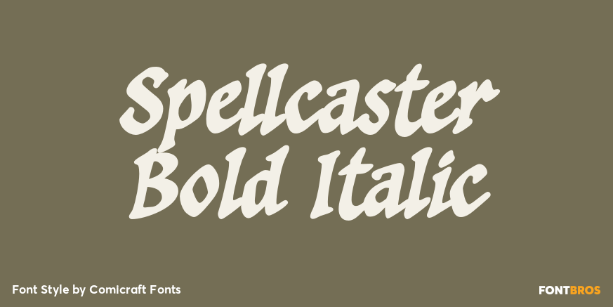 Spellcaster Bold Italic Poster