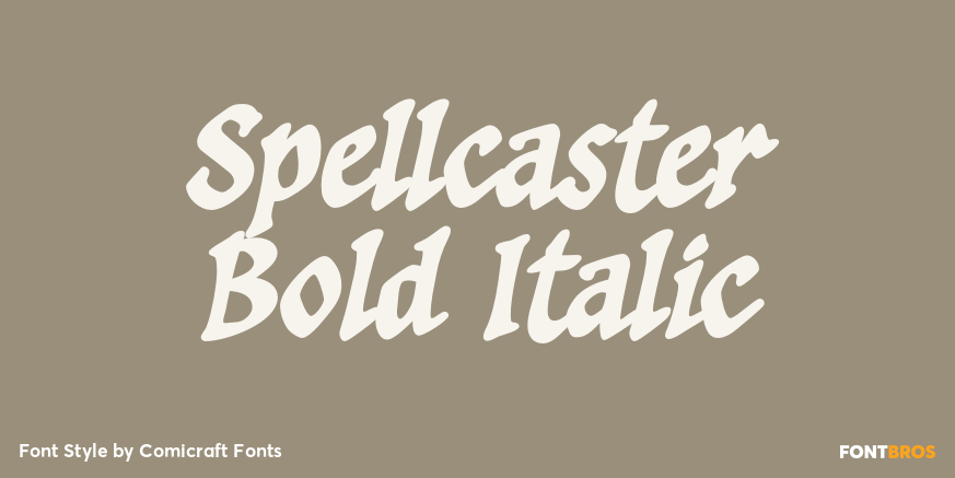 Spellcaster Bold Italic Poster