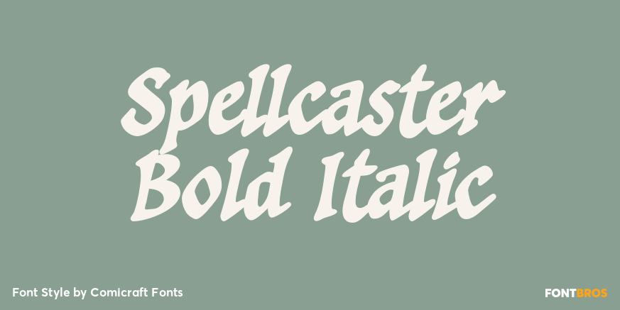 Spellcaster Bold Italic Poster