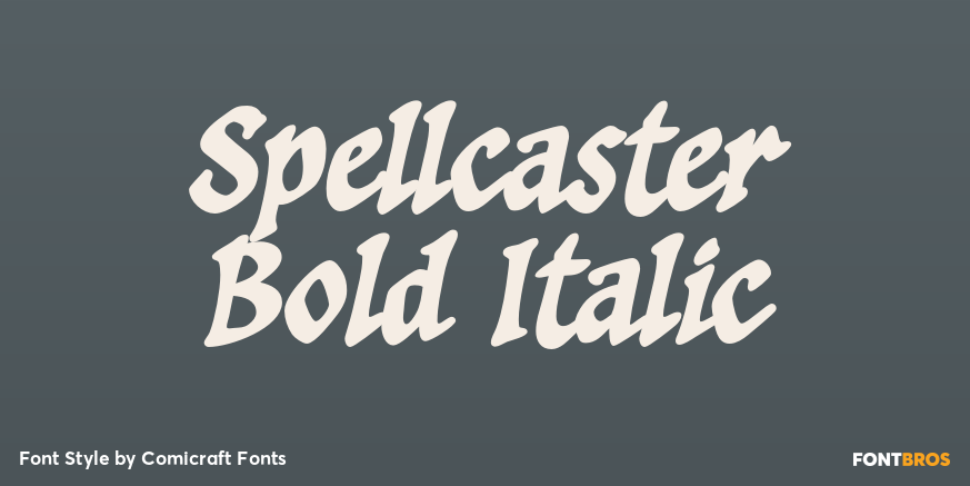 Spellcaster Bold Italic Poster