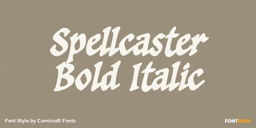 Spellcaster Bold Italic Poster