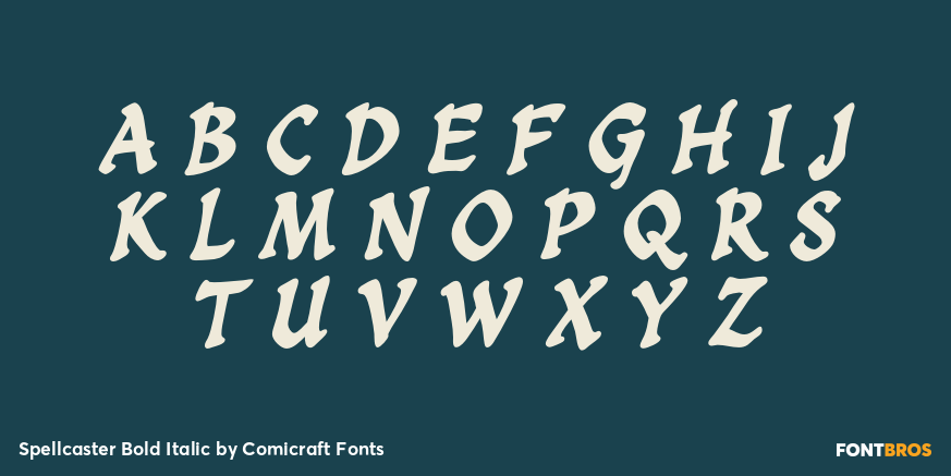 Spellcaster Bold Italic Font Poster #1