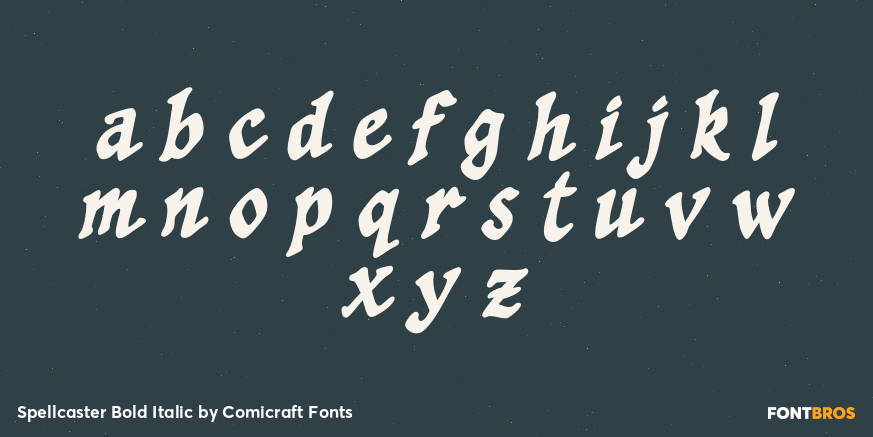 Spellcaster Bold Italic Font Poster #1