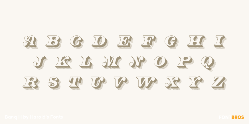 Banq H Font Poster #2
