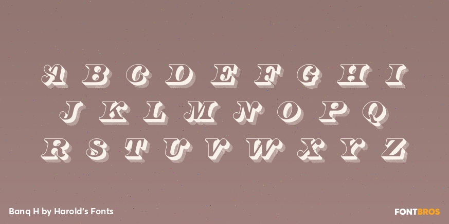 Banq H Font Poster #2