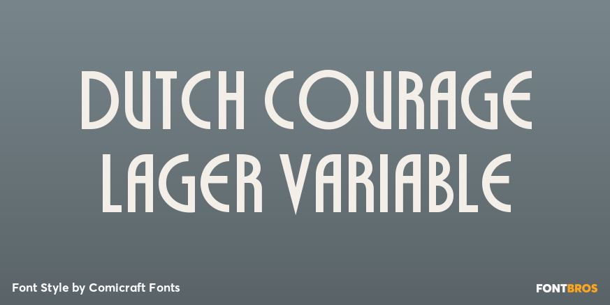 Dutch Courage Lager Variable Poster