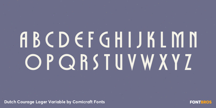 Dutch Courage Lager Variable Font Poster #1