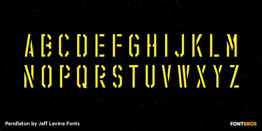 Pendleton Font Poster #2